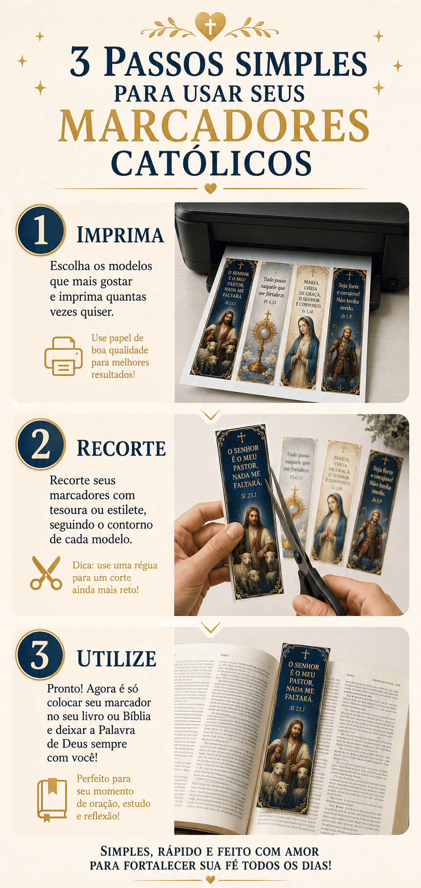 3 passos simples